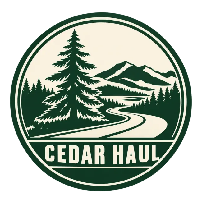 Cedar Haul fictional badge logo